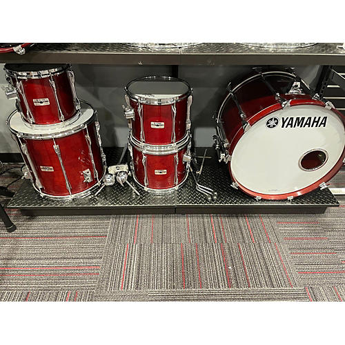 Yamaha Used 1990s Yamaha 5 piece Recording Custom Cherry Drum Kit Cherry