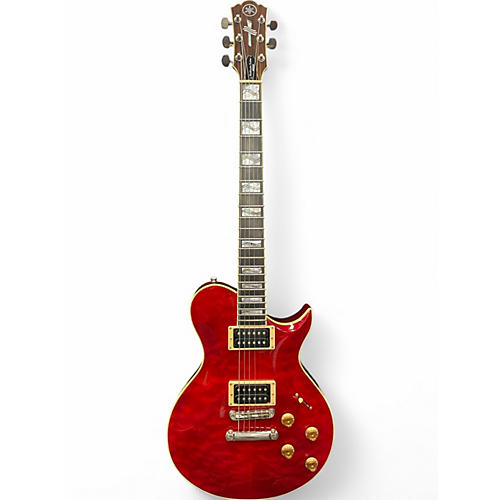 Used 1990s Yamaha Weddington Custom Cherry Solid Body Electric Guitar Cherry