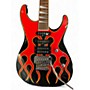 Used 1991 Jackson DK2 Pro Dinky HOT ROD FLAMES Solid Body Electric Guitar HOT ROD FLAMES
