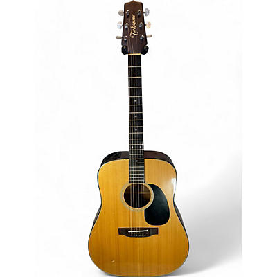 Takamine Used 1991 Takamine FP340S Natural Acoustic Electric Guitar