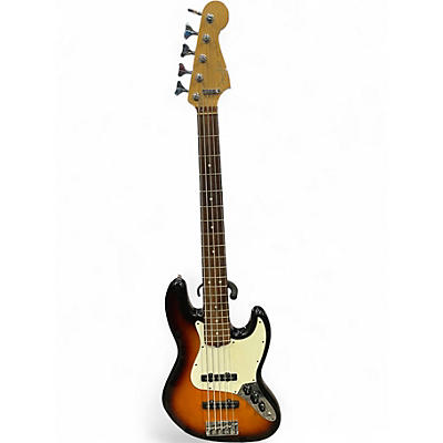 Used 1995 Fender American Standard Jazz Bass V 2 Tone Sunburst Electric Bass Guitar