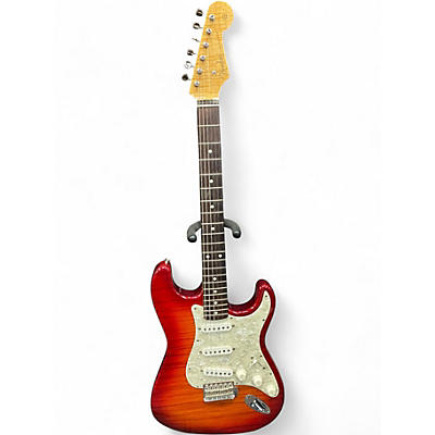 Used 1995 Fender Foto Flame Fender Stratocaster Flame Burst Solid Body Electric Guitar