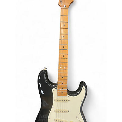 Used 1995 Fender Squier Series Stratocaster Black Solid Body Electric Guitar