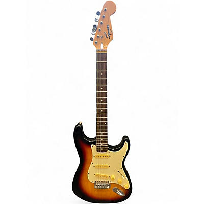 Used 1995 Squier MIK stratocaster Sunburst Solid Body Electric Guitar
