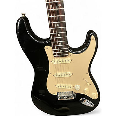 Used 1995 Squier Standard Stratocaster Bullet Series Black Solid Body Electric Guitar