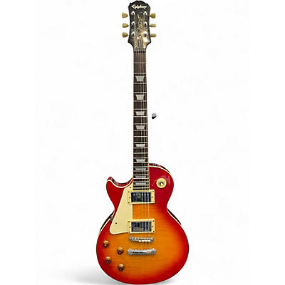 Used 1996 Epiphone Les Paul Left Handed 2 Color Sunburst Electric Guitar