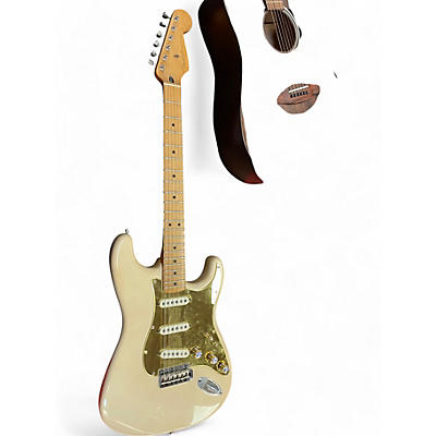 Used 1996 Fender Artist Series Jimmie Vaughan Tex-Mex Stratocaster Gold Top Solid Body Electric Guitar