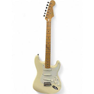 Used 1996 Fender Artist Series Jimmie Vaughan Tex-Mex Stratocaster Olympic White Solid Body Electric Guitar