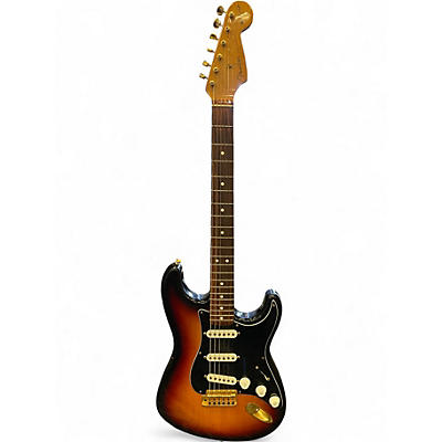 Used 1996 Fender Artist Series Stevie Ray Vaughan Stratocaster 3 Color Sunburst Solid Body Electric Guitar