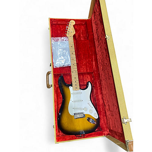 Used 1996 Fender Custom Shop 1954 Stratocaster 2 Tone Sunburst Solid Body Electric Guitar 2 Tone Sunburst