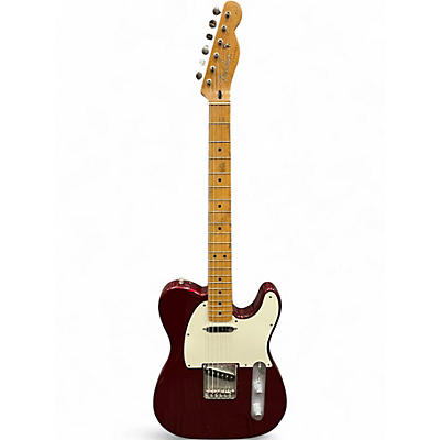 Used 1996 Fender JAMES BURTON STANDARD TELECASTER Candy Apple Red Solid Body Electric Guitar