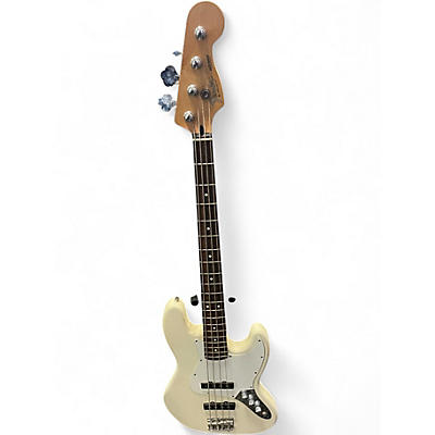 Used 1996 Fender Standard Jazz Bass Olympic White Electric Bass Guitar