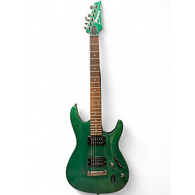 Used 1996 Ibanez SF 420 FM S SERIES Trans Green Solid Body Electric Guitar
