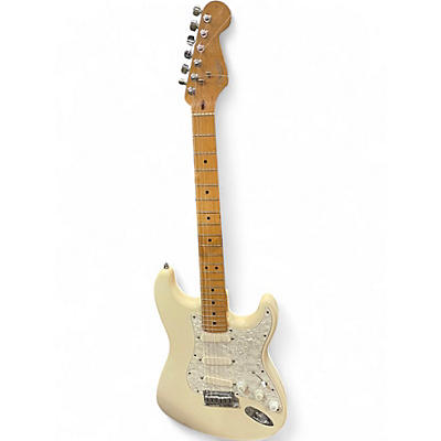 Used 1997 Fender American Standard Stratocaster Olympic White Solid Body Electric Guitar