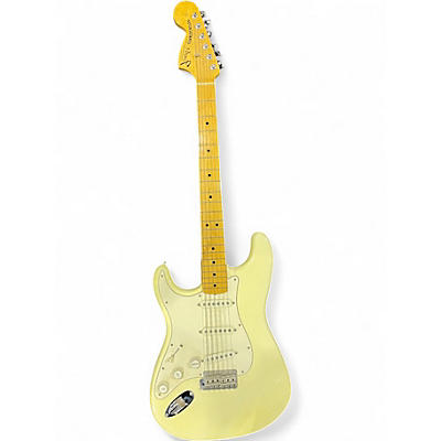 Used 1997 Fender Jimi Hendrix Stratocaster White Solid Body Electric Guitar