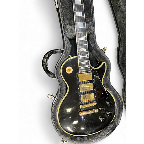 Used 1997 Gibson 1997 Les Paul Custom Black Beauty 3PU Black Solid Body Electric Guitar Black
