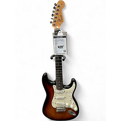 Used 1997 Squier Pro Tone Stratocaster Sunburst Solid Body Electric Guitar
