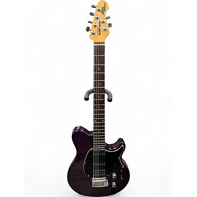 Used 1998 Ernie Ball Music Man AXIS SPORT HSS Rosewood Trem Purple Solid Body Electric Guitar
