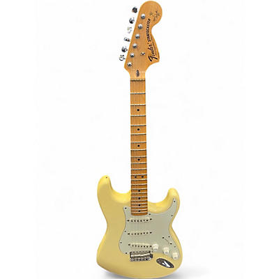 Used 1998 Fender Artist Series Yngwie Malmsteen Stratocaster Vintage White Solid Body Electric Guitar
