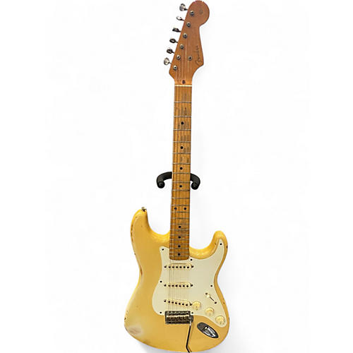 Used 1998 Fender Custom Shop 50s Stratocaster Relic Blonde Solid Body Electric Guitar Blonde