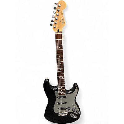 Used 1998 Fender Standard Stratocaster Black Solid Body Electric Guitar