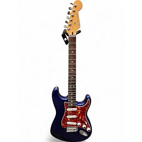 Used 1998 Fender Standard Stratocaster Blue Solid Body Electric Guitar Blue