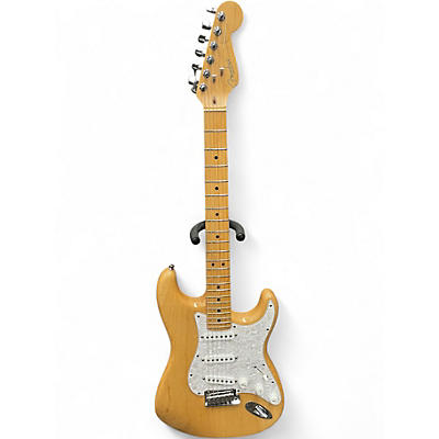 Used 1998 Fender Standard Stratocaster Natural Solid Body Electric Guitar