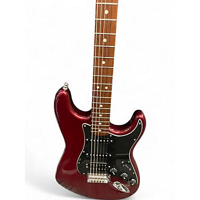 Used 1998 Fender Standard Stratocaster Wine Red Solid Body Electric Guitar