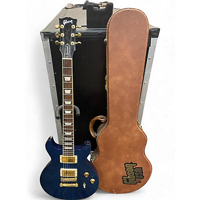 Gibson Used 1998 Gibson Les Paul DC Standard Blue Solid Body Electric Guitar