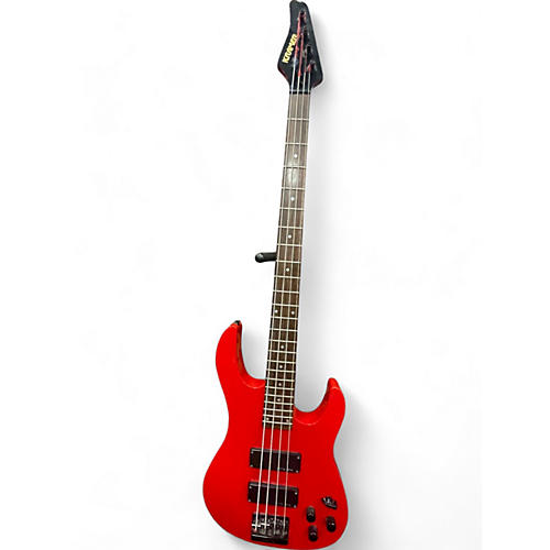 Used 1998 Kramer STRIKER RED Electric Bass Guitar RED