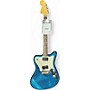 Used 1998 Squier Super Sonic Vista Series blue sparkle Solid Body Electric Guitar blue sparkle