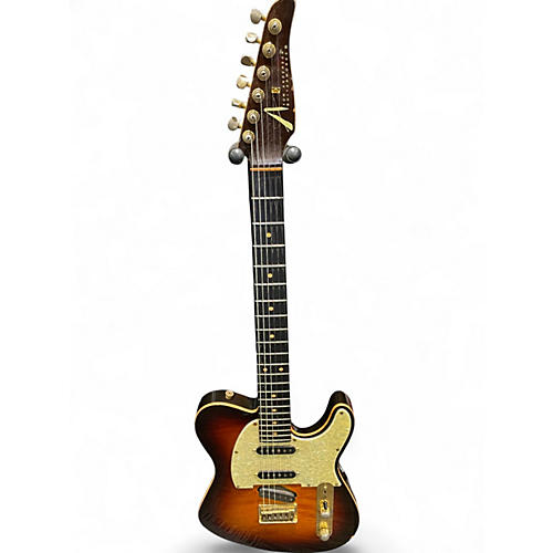 Used 1998 Tom Anderson Hollow T Classic Contoured Sunburst Hollow Body Electric Guitar Sunburst