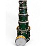 Used 1999 DW 6 Piece Collector's Series Green Drum Kit Green