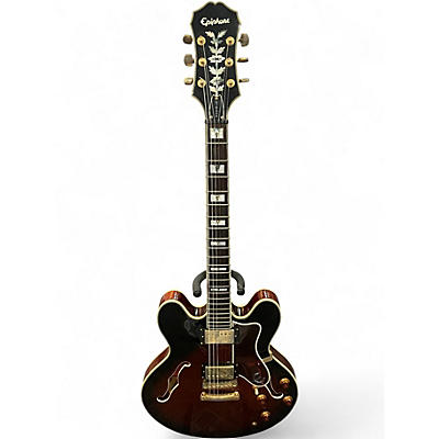 Used 1999 Epiphone Sheraton Vintage Sunburst Hollow Body Electric Guitar