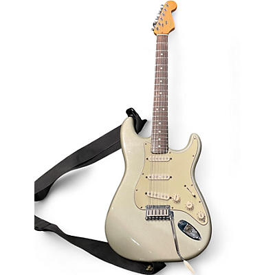 Used 1999 Fender American Standard Stratocaster Inca Silver Solid Body Electric Guitar