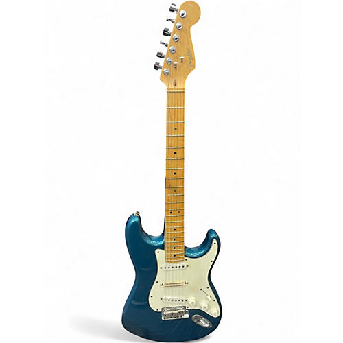 Used 1999 Fender American Standard Stratocaster Metallic Aqua Marine Solid Body Electric Guitar Metallic Aqua Marine