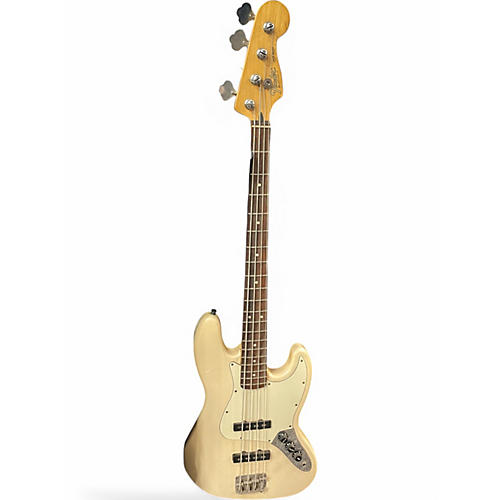 Used 1999 Fender Player Jazz Bass Olympic White Electric Bass Guitar Olympic White