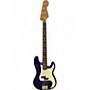 Used 1999 Fender Standard Precision Bass Blue Electric Bass Guitar Blue