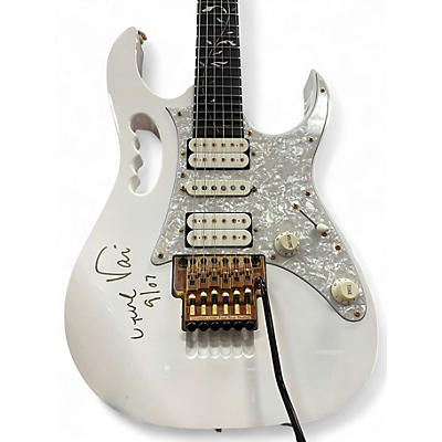 Used 1999 Ibanez JEM7V Steve Vai Signature Olympic White Solid Body Electric Guitar
