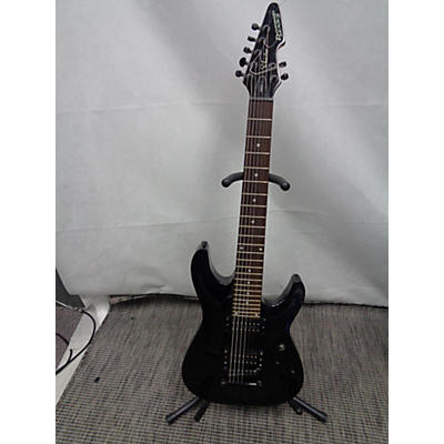 Schecter Guitar Research Used 1999 Schecter Guitar Research Omen 7 Diamond Series Black Solid Body Electric Guitar