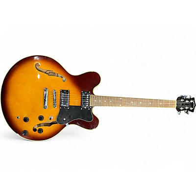 Used 2000 Arbor aj-135 2 Color Sunburst Hollow Body Electric Guitar