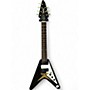 Used 2000 Epiphone 58 Korina Flying V 7 string Black Solid Body Electric Guitar Black