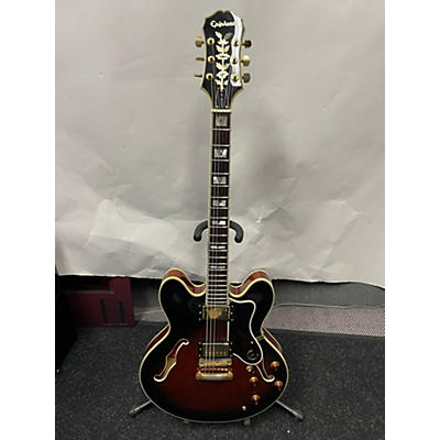 Epiphone Used 2000 Epiphone Sheraton Tobacco Burst Hollow Body Electric Guitar