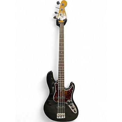Used 2000 Fender American Deluxe Jazz Bass Black Electric Bass Guitar