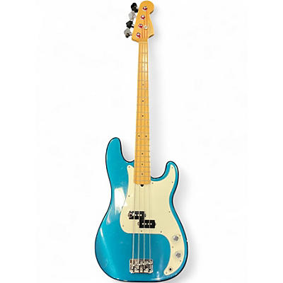 Used 2000 Fender American Standard Precision Bass Aqua Marine Metallic Electric Bass Guitar