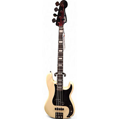 Used 2000 Fender Deluxe Jazz Bass Pearl White Electric Bass Guitar