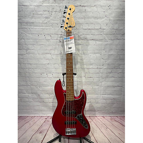 Fender Used 2000 Fender Player Plus Jazz Bass V Candy Apple Red Metallic Electric Bass Guitar Candy Apple Red Metallic