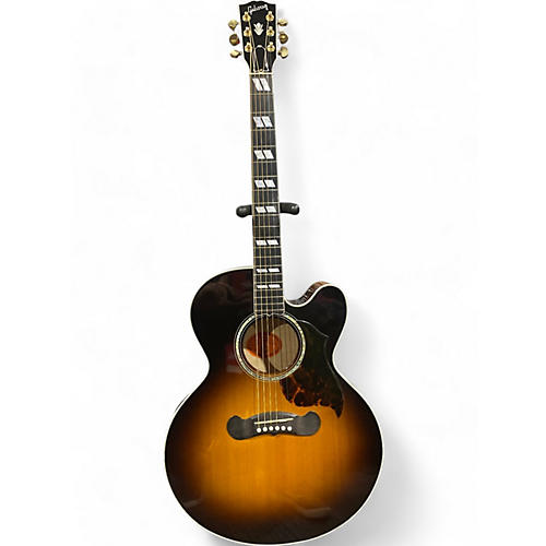 Gibson Used 2000 Gibson J185EC 2 Color Sunburst Acoustic Electric Guitar 2 Color Sunburst