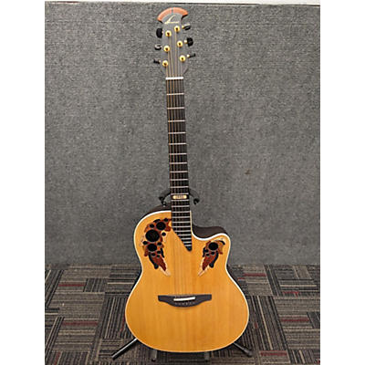 Ovation Used 2000 Ovation Elite Natural Acoustic Electric Guitar