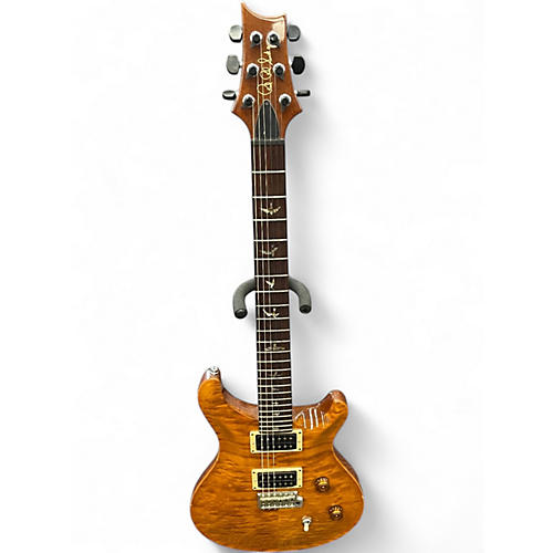 Used 2000 PRS Custom 10 Top Amber Solid Body Electric Guitar Amber